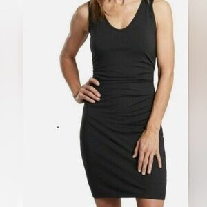 New Athleta Della Sleeveless
Rushed Tank
Dress Organic Cotton Black Dress
Sz XL